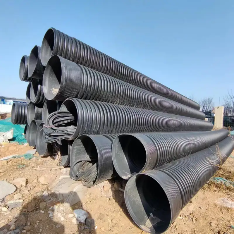 24 inch HDPE corrugated pipes for large-scale drainage systems