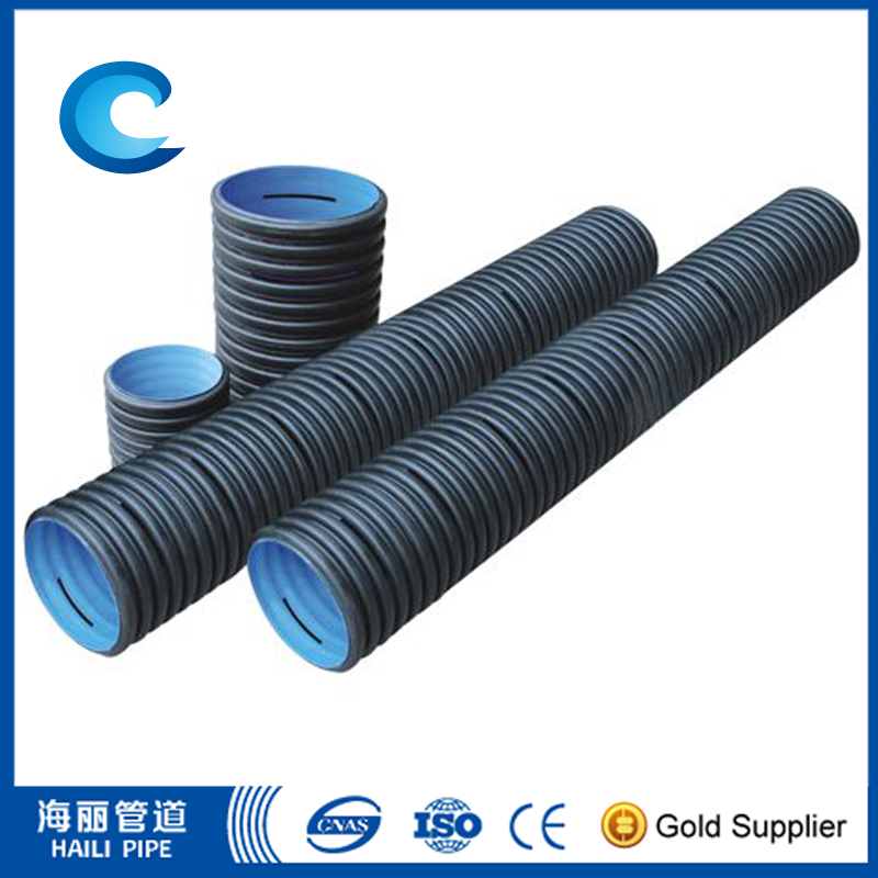 HDPE Double- Wall Corrugated Pipe for drainage