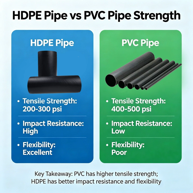 HDPE Pipe vs PVC Pipe Strength