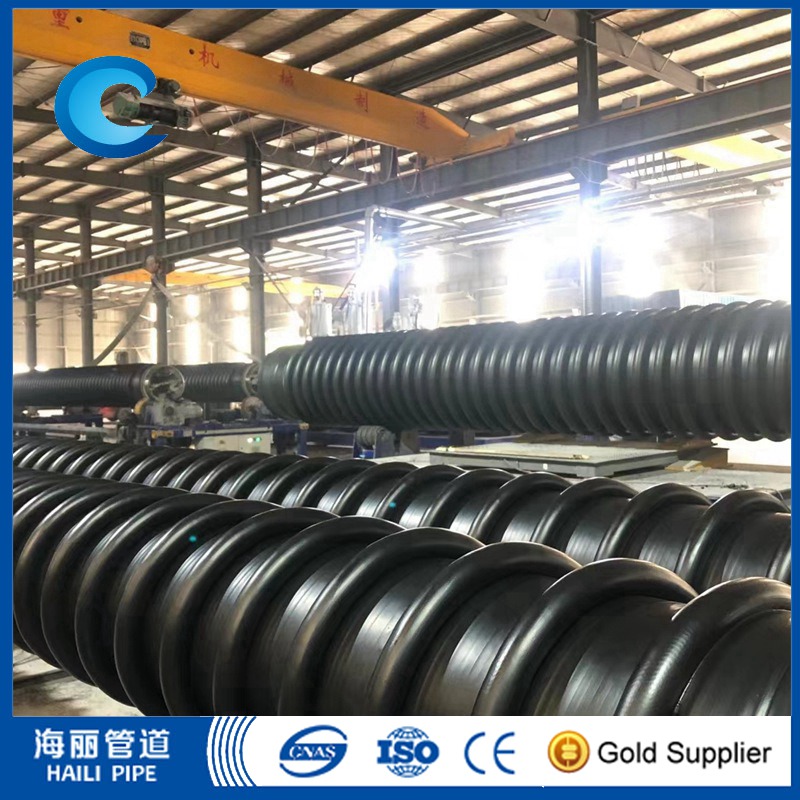 300mm-3000mm KRAH Large Diameter HDPE Sewer Pipe System