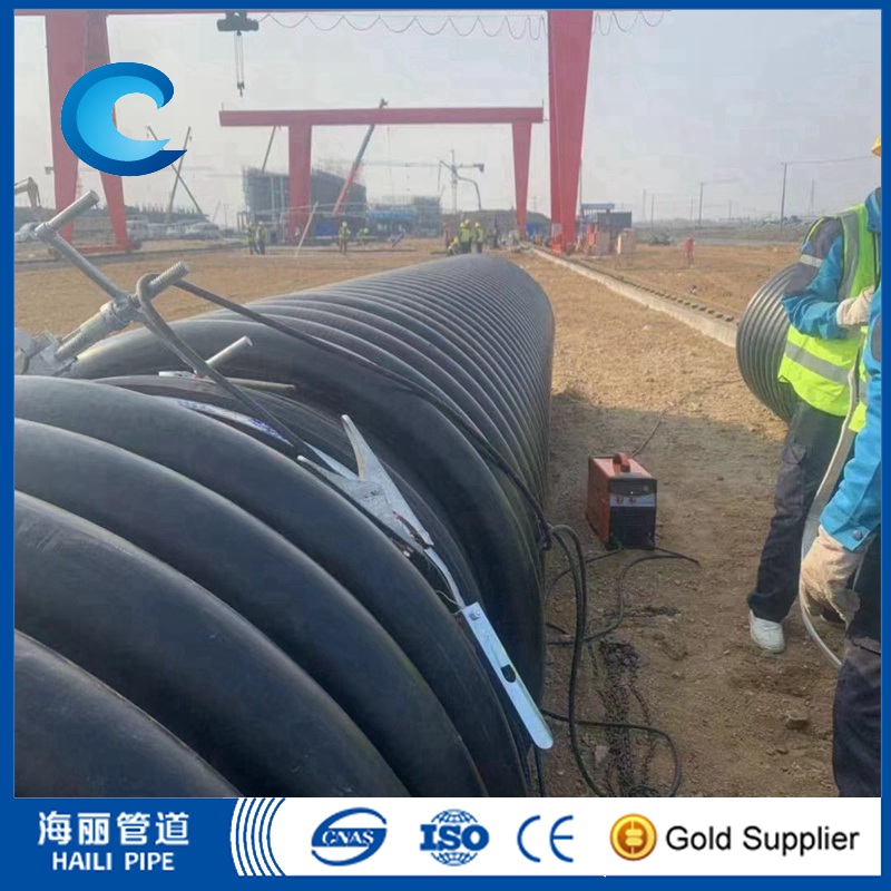 300mm-3000mm KRAH Large Diameter HDPE Sewer Pipe System