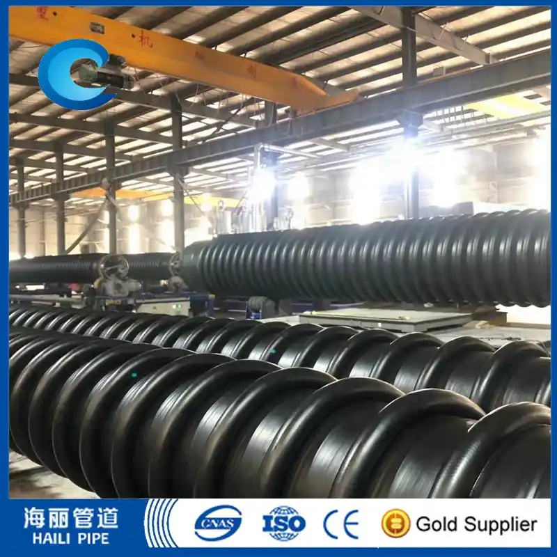 300mm-3000mm KRAH hdpe sewer pipe system big diameter - Haili pipe