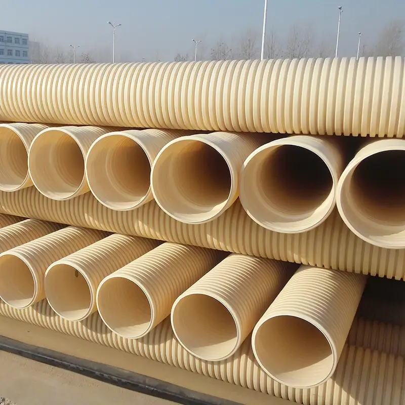 8 inch UPVC double-wall corrugated drainage pipe