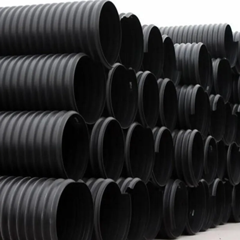 HDPE pipes with external ribs, lower or high rating than normal HDPE pipe