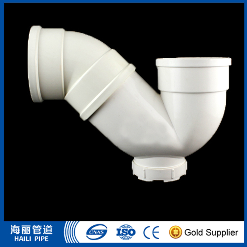 Indoor U-PVC Toilet Drain Pipe Tee Fittings Good price