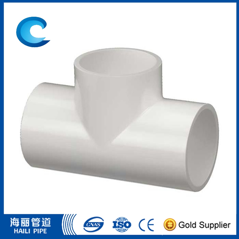 PVC DWV Straight Tee pipe fittings