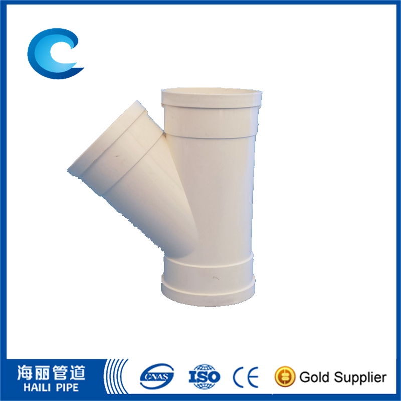 Standard Wye PVC Pipe Fittings